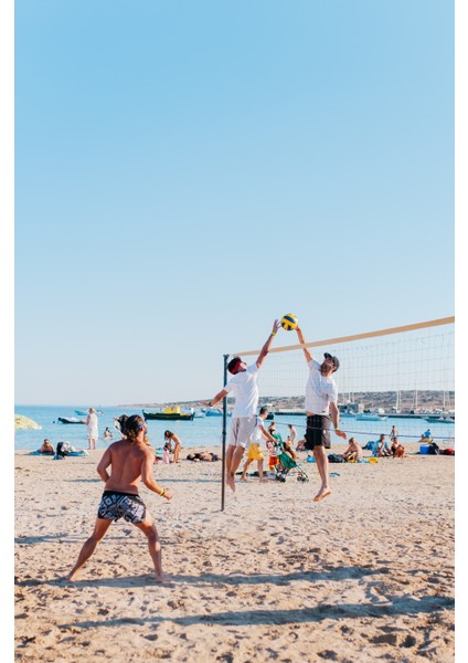 Voleybol Filesi ve Voleybol Topu Beraber/ 1 Adet Standart Ölçü Naylon Voleybol Filesi ve 1 Adet Top