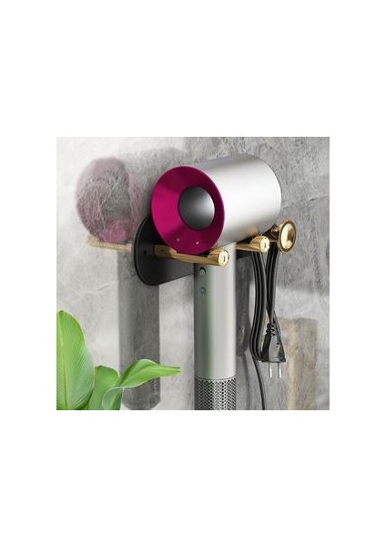 Banyo Dyson Saç Kurutma Makinesi Raf Banyo Vanity Duvar Asılı Ücretsiz Yumruk Depolama Raf Saç Kurutma Makinesi Asılı Raf modelleri