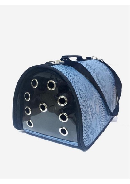 Kedi ve Köpek Için Deri Flybag Taşıma Çantası Fuşya 42X26X25 cm
