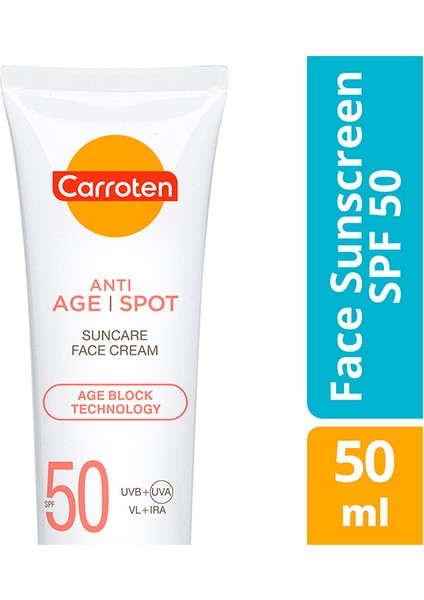 Antı-Age Spot Suncare Face Cream SPF50 50ML