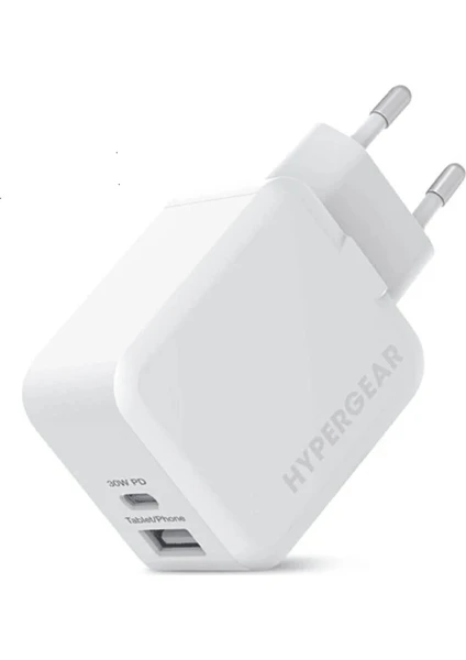 30W Usb-C Duvar Şarj Cihazı Beyaz