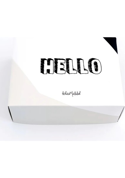 Hello Geometrik Cool Hediye Kutusu ( Sadece Kutu )