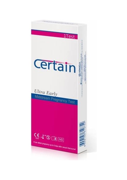 Certaın 2 Adet Erken Gebe-Lik Testi(Kalemtipi)