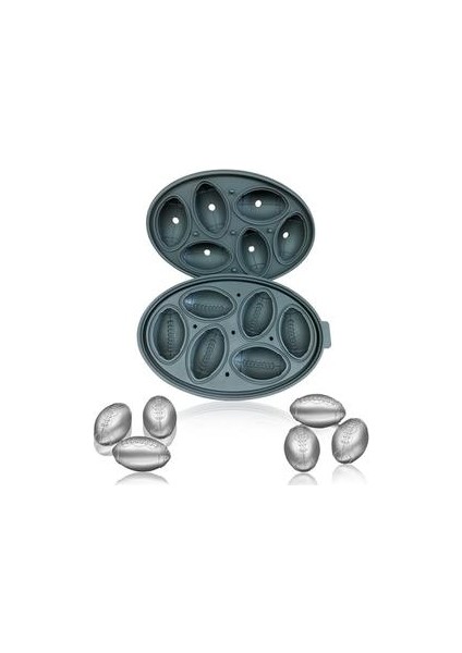 3D Rugby Silikon Buz Küpü Tepsi 6 Kavite Dıy Buz Makinesi Ev Kullanımı Serin Viski Şarap Bira Buz Küpleri Puding Kalıp Mutfak Aletleri | Dondurma Makineleri (Yurt Dışından) modelleri