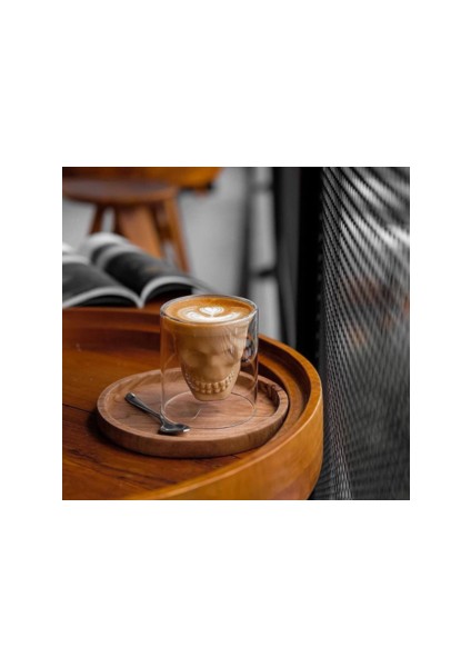 1 Adet 220 ml Çoklu Kapasiteli Çift Şeffaf Kafatası Kahve Fincanı Kristal Cam Viski Vodka Bar Kulübü Bira Şarap Cam | Gravür (Yurt Dışından) modelleri