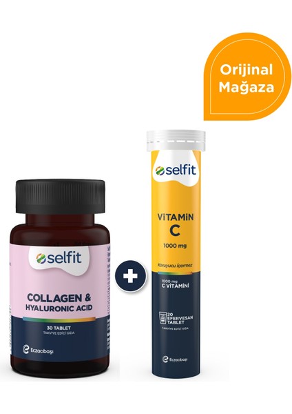 Vitamin C 1000 Mg & Collagen&Hyaluronic Acid