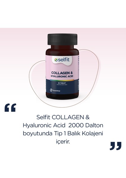 Collagen & Hyaluronic Acid 30 Tablet+Magnesium Citrate 200 Mg & Vitamin D 60 Tablet-Avantajlı Paket