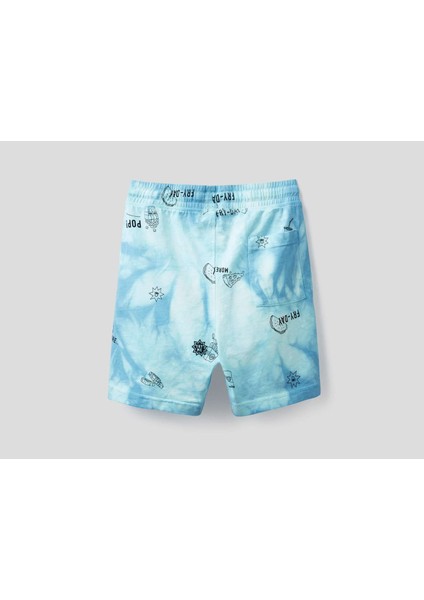 Batik Desenli Bermuda Şort