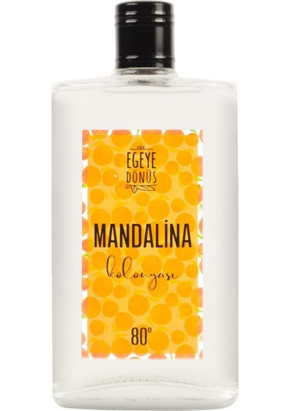Mandalina Kolonyası Cam Şişe 200 ml (80 Derece) - (Parfümlü)