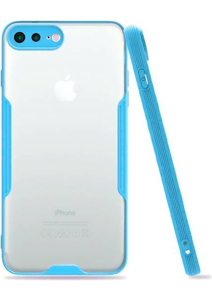 Apple iPhone 8 Plus Tam Korumalı Renkli Kenarlı Parfe Kılıf