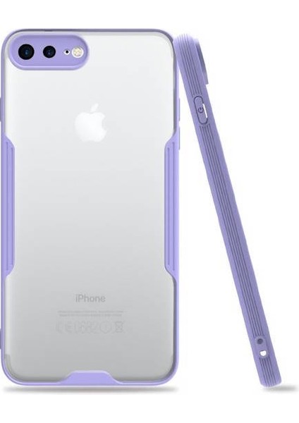 Apple iPhone 8 Plus Tam Korumalı Renkli Kenarlı Parfe Kılıf