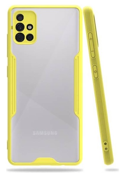 Samsung Galaxy A71 Tam Korumalı Renkli Kenarlı Parfe Kılıf