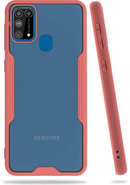 Samsung Galaxy M31 Tam Korumalı Renkli Kenarlı Parfe Kılıf
