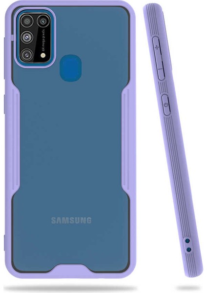 Samsung Galaxy M31 Tam Korumalı Renkli Kenarlı Parfe Kılıf