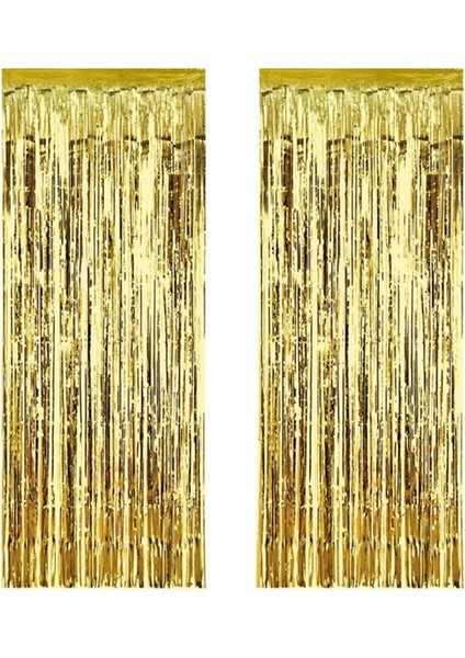 Metalize Arka Fon Süsü Asmalı 50 x 230 cm Altın