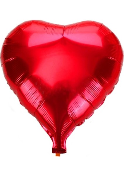 Kalp Folyo Balon Büyük Boy Kırmızı 90 x 90 cm