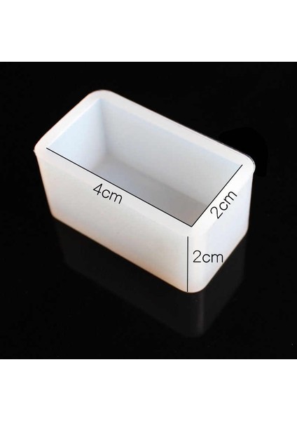 Dikdörtgen Reçine Epoksi,Mum,Sabun ve Beton Kalıbı 4 cm - Kod: 18