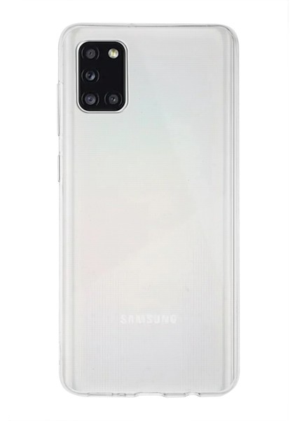 Samsung Galaxy A31 ile Uyumlu Kapak 1mm Şeffaf Silikon ile Uyumlu Kılıf