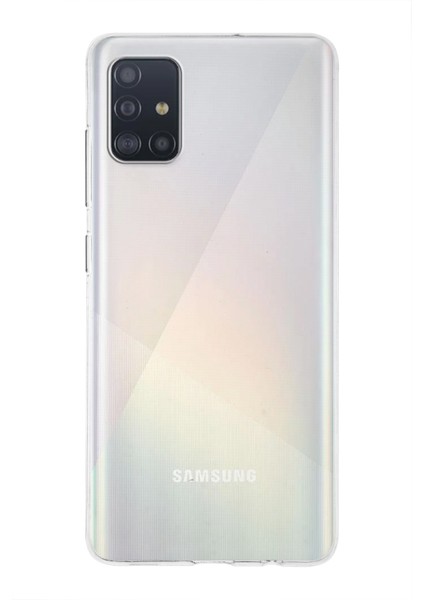 Samsung Galaxy A51 ile Uyumlu Kapak 1mm Şeffaf Silikon ile Uyumlu Kılıf
