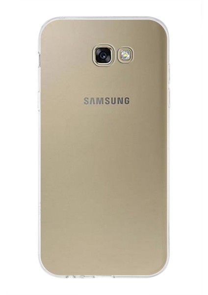 Samsung Galaxy A7 (2017) ile Uyumlu Kapak 1mm Şeffaf Silikon ile Uyumlu Kılıf
