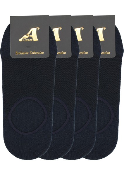 Pike Örgü Patik-Çetik Lacivert Çorap (Spor Ayakkabıdan Görünmez)
