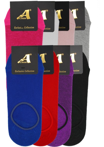 8'li Paket Pike Örgü Patik-Çetik Çorap (Spor Ayakkabıdan Görünmez)