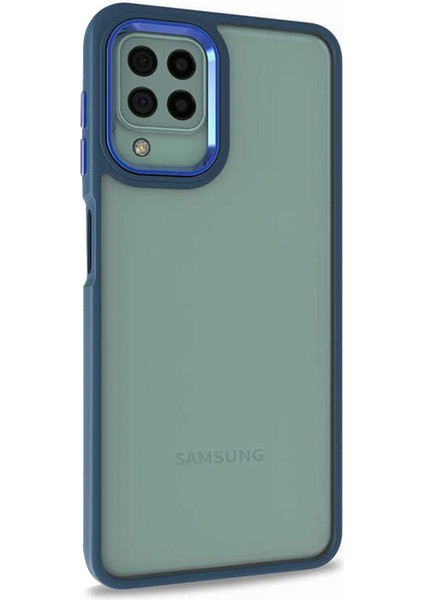 Samsung Galaxy A22 4g Kılıf Bright Planet Lacivert
