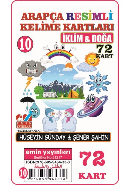 İklim ve Doğa - Arapça Resimli Kelime Kartları 10 72 Kart