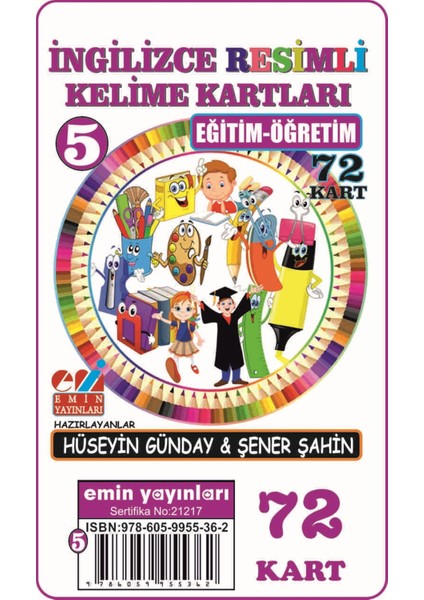 Eğitim Öğretim - İngilizce Resimli Kelime Kartları 5