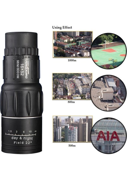 Hd Kapsam 16X52 Çift Odaklı Monoküler Teleskop Avcılık Spotting Yükseltme El Dürbün (Yurt Dışından) fiyatları