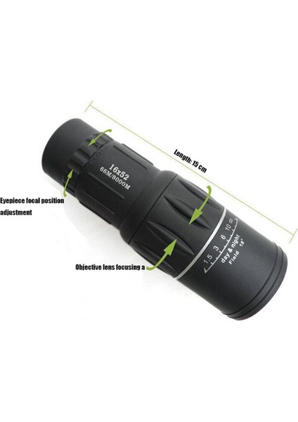 Hd Kapsam 16X52 Çift Odaklı Monoküler Teleskop Avcılık Spotting Yükseltme El Dürbün (Yurt Dışından) modelleri