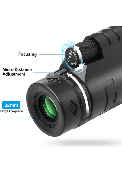 40X60 Monoküler Teleskop Hd Zoom Monoküler Dürbün (Yurt Dışından) fiyatları