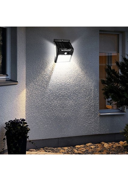 3 Taraflı 140 LED Pir Hareket Sensörü Kontrollü Güneş Enerjisi Sokak Lambası (Yurt Dışından)