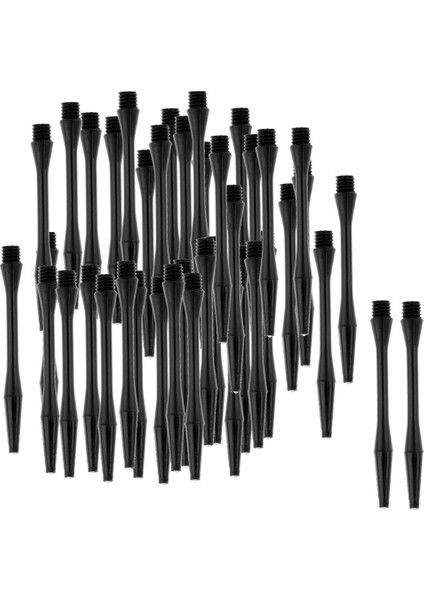 60 Pcs 2ba Plastik Gövde Şaftlar Diam 6mm Güvenli Siyah Atma (Yurt Dışından)