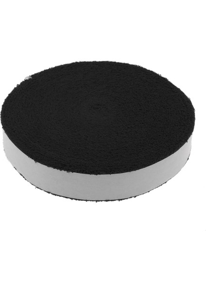 10M Yumuşak Pamuklu Havlu Kavrama Bandı Tenis Badminton Raket Overgrip Siyah (Yurt Dışından)