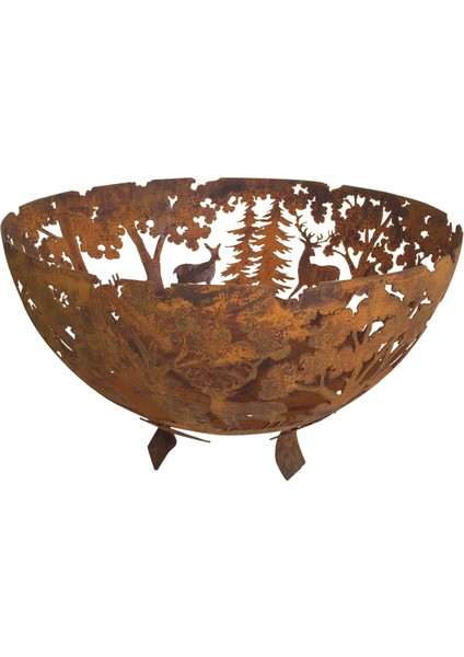 Germenia Ateş Çukuru Fire Bowl Laser Cut Rust