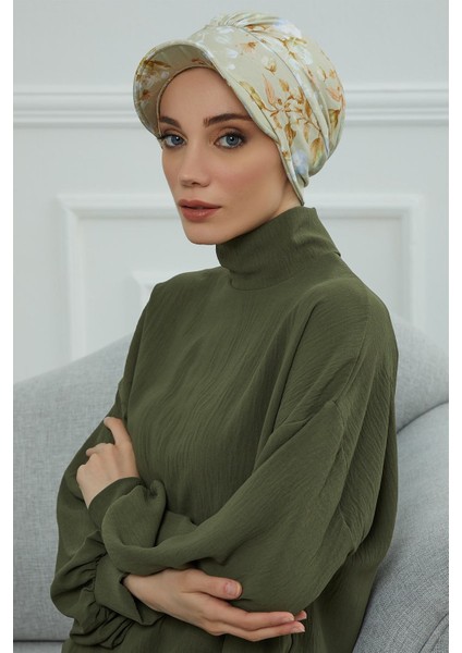 Şapkalı Desenli Penye Bone,desen 27,B-30YD