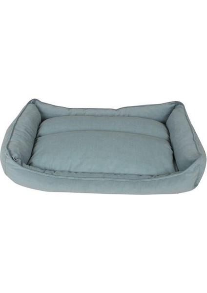 Yıkanabilir Kumaş Konforlu Kedi Köpek Yatağı Yeşil Large 85X65