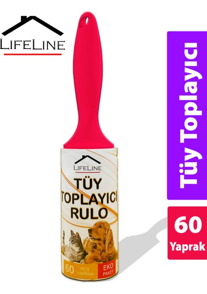 Life Line Eko Tüy Toplayıcı Rulo 60 Yaprak 7,3 mt
