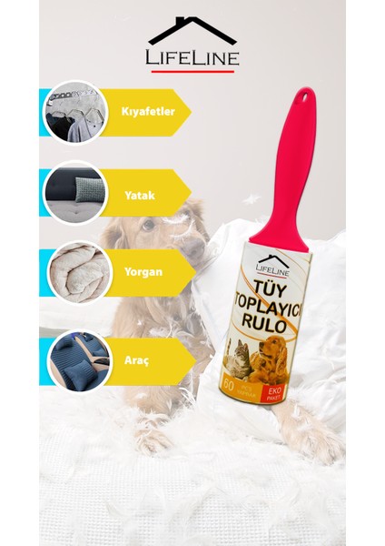 Life Line Eko Tüy Toplayıcı Rulo 60 Yaprak 7,3 mt