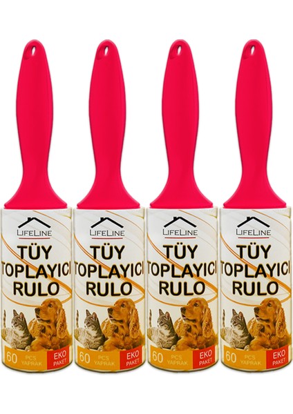 Life Line Eko Tüy Toplayıcı Rulo 60 Yaprak 7,3 mt x 4 Adet