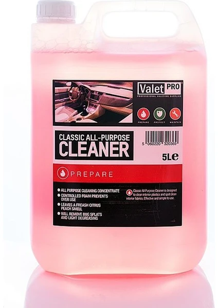 Valet Pro Genel Temizleyici Classic All Purpose Cleaner 5 Lt.