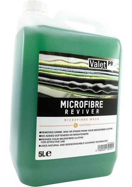 Valet Pro Microfibre Reviver Mikrofiber Bez Yıkama Şampuanı 5lt.