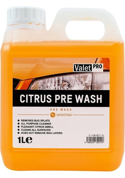 Citrus Pre Wash 1lt Yıkama Köpüğü