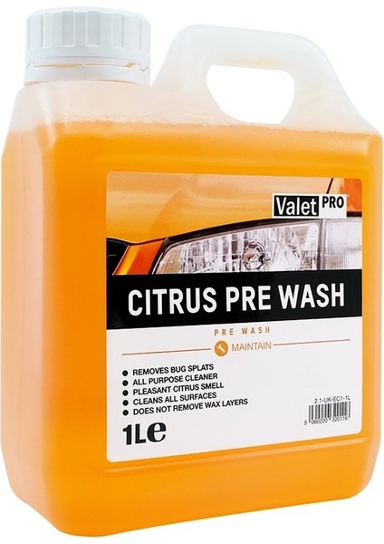 Citrus Pre Wash 1lt Yıkama Köpüğü