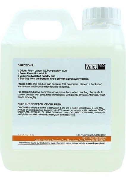 Ph Neutral Snow Foam - Yıkama Köpüğü 1lt. modelleri