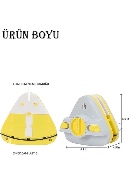 12 Kademe Ayarlı Mıknatıslı Çift Cam ve Pencere Uyumlu Üçgen Model indirimleri