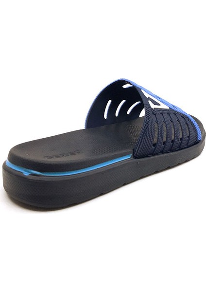 09652 Lacivert-Mavi Plaj Havuz Banyo Erkek Günlük Terlik modelleri