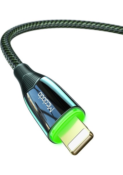 CA-8562 Auto Power Off Pd 20W Type-C To Lightning Data-Şarj Kablosu 1.2m.-Yeşil