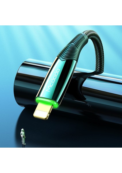 CA-8562 Auto Power Off Pd 20W Type-C To Lightning Data-Şarj Kablosu 1.2m.-Yeşil